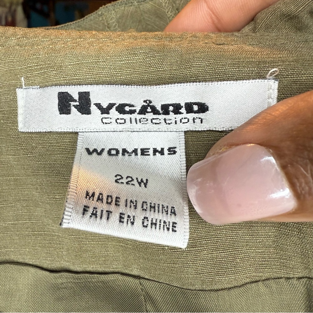 Nycard Collection size 22 women’s Olive Green jacket - Picture 2 of 7